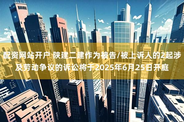 配资网站开户 陕建二建作为被告/被上诉人的2起涉及劳动争议的诉讼将于2025年6月25日开庭